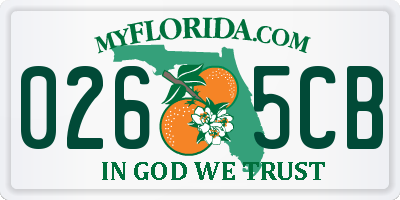 FL license plate 0265CB
