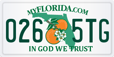 FL license plate 0265TG