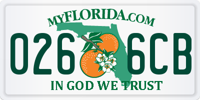 FL license plate 0266CB