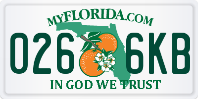 FL license plate 0266KB