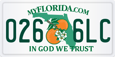 FL license plate 0266LC