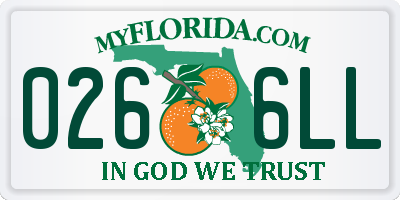 FL license plate 0266LL