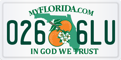 FL license plate 0266LU