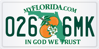 FL license plate 0266MK