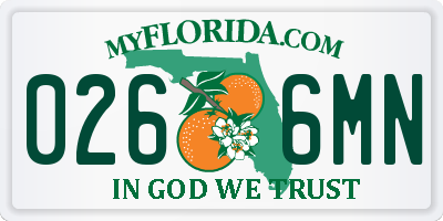 FL license plate 0266MN