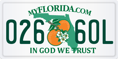 FL license plate 0266OL