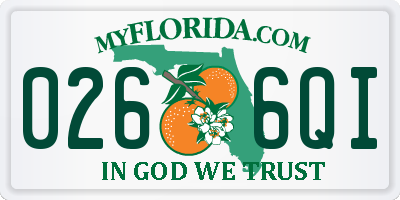 FL license plate 0266QI