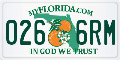 FL license plate 0266RM
