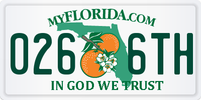 FL license plate 0266TH