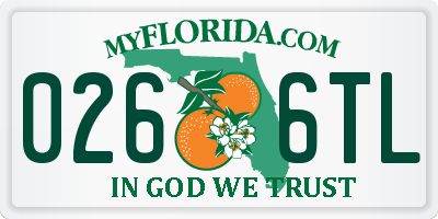 FL license plate 0266TL