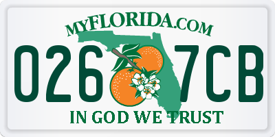 FL license plate 0267CB