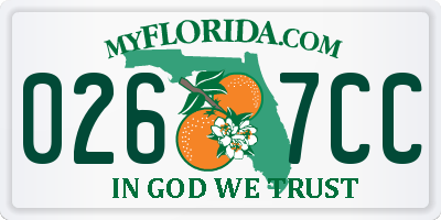 FL license plate 0267CC