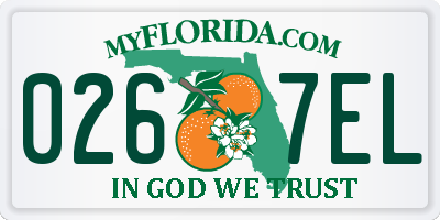 FL license plate 0267EL