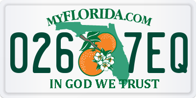 FL license plate 0267EQ