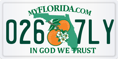 FL license plate 0267LY