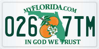 FL license plate 0267TM