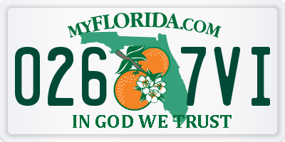 FL license plate 0267VI