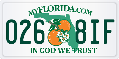 FL license plate 0268IF