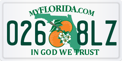 FL license plate 0268LZ