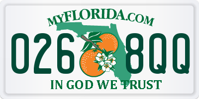 FL license plate 0268QQ
