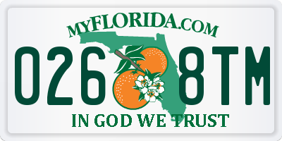 FL license plate 0268TM