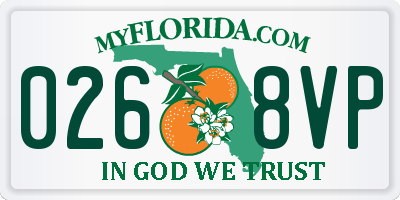 FL license plate 0268VP