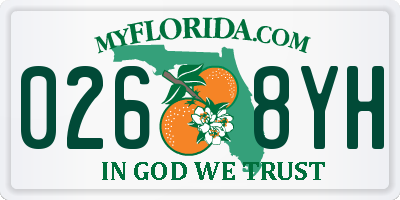 FL license plate 0268YH