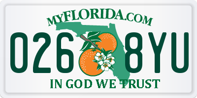 FL license plate 0268YU