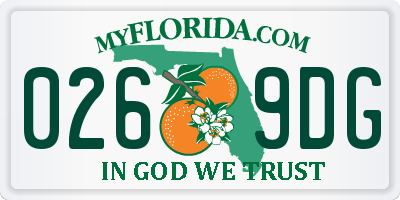 FL license plate 0269DG