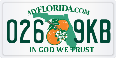 FL license plate 0269KB