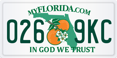FL license plate 0269KC