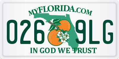 FL license plate 0269LG