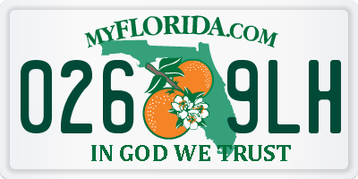 FL license plate 0269LH