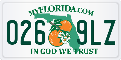 FL license plate 0269LZ