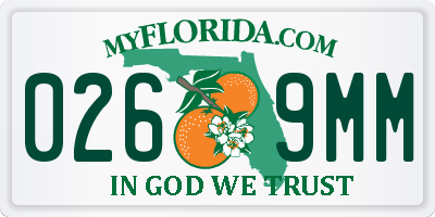 FL license plate 0269MM