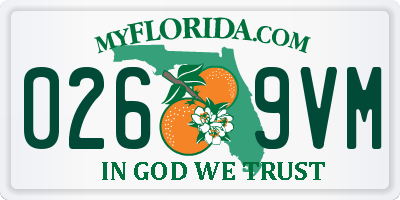 FL license plate 0269VM