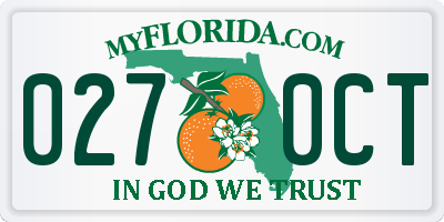 FL license plate 0270CT