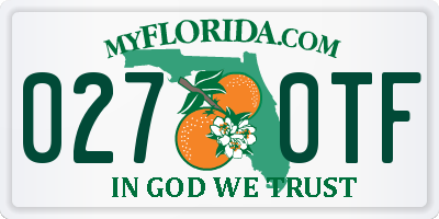 FL license plate 0270TF
