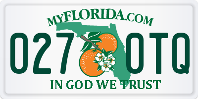 FL license plate 0270TQ