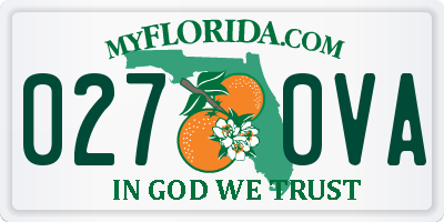 FL license plate 0270VA