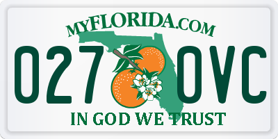 FL license plate 0270VC