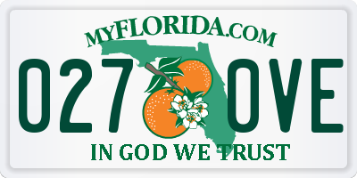 FL license plate 0270VE