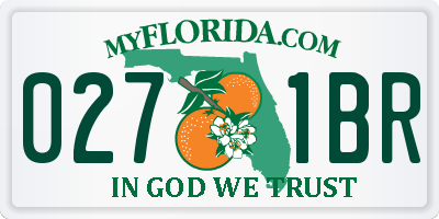 FL license plate 0271BR