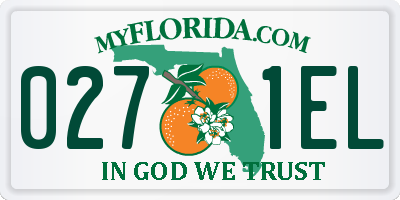 FL license plate 0271EL