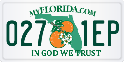 FL license plate 0271EP