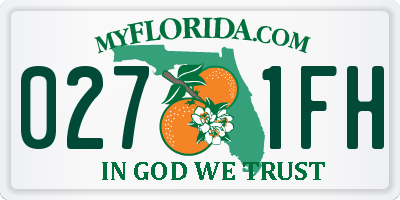FL license plate 0271FH