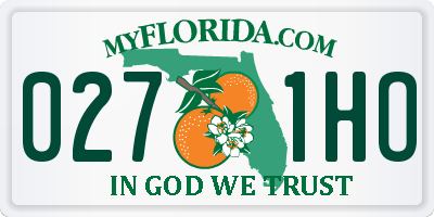 FL license plate 0271HO