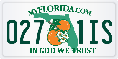 FL license plate 0271IS