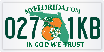 FL license plate 0271KB