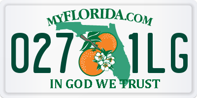 FL license plate 0271LG